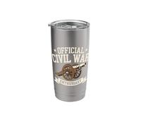 Official Civil War Enthusiast American Lover US Reenactor Stainless Steel Insulated Tumbler