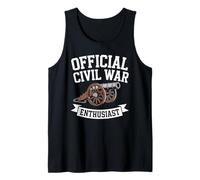 Official Civil War Enthusiast American Lover US Reenactor Tank Top