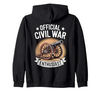 Official Civil War Enthusiast American Lover US Reenactor Zip Hoodie