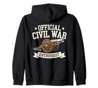 Official Civil War Enthusiast American Lover US Reenactor Zip Hoodie