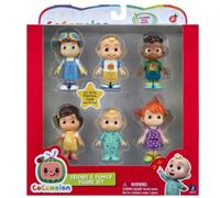 OFFICIAL Cocomelon Figure Set 6 Piece Friends and Family 7cm Tall Colouring Page