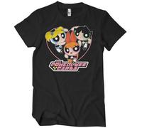 Official Compatible The Powerpuff Girls Heart Men Women Unisex Top T Shirt-M Black