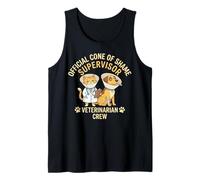 Official Cone of Shame Supervisor Veterinarian Crew Tank Top