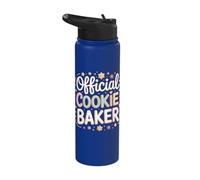 Official Cookie Baker Sweet Kitchen Fun Stainless Steel Insulated Water Bottle
