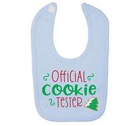 Official Cookie Tester Cotton Baby bib - Pastel Blue