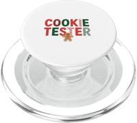 Official Cookie Tester Funny Christmas Gingerbread Man PopSockets PopGrip for MagSafe
