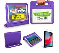 Official Cooper Dynamo iPad 9th Generation Case for Kids fits iPad 10.2, 8th, 7th Gen, Air 3, Pro 10.5 | Rugged, Lightweight, Kids Proof Case with Magic Handle & Stand, Pencil Holder (Grape Purple)