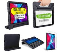 Official Cooper Dynamo Kids iPad Pro 12.9 Case for 1st/2nd Generation (2015/2017) | Unbreakable Protection, Magic Handle, Stand & Pencil Holder (NOT FOR 2018-2022 3rd-6th Gen) (Licorice Black)