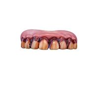 Official Costumes Zombie Teeth Adult, One-Size, Red