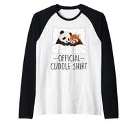 Official Cuddle Sleepshirt Panda Red Panda Best Friends Raglan Baseball Tee