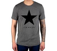 Official David Bowie Blackstar T-Shirt, Charcoal, XL