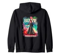 Official David Bowie Moonage Daydreamer Cosmic Poster Zip Hoodie