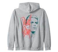 Official David Bowie Music Rock Mono Stare Zip Hoodie