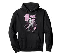 Official David Bowie Pink Lightning Ziggy Stardust Pullover Hoodie