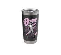 Official David Bowie Pink Lightning Ziggy Stardust Stainless Steel Insulated Tumbler