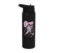 Official David Bowie Pink Lightning Ziggy Stardust Stainless Steel Insulated Water Bottle