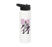 Official David Bowie Pink Lightning Ziggy Stardust Stainless Steel Insulated Water Bottle