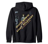 Official David Bowie Ziggy Diagonal Zip Hoodie