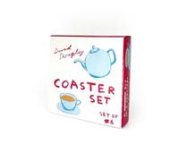 Official David Shrigley - Boxed Coaster Gift Set - David Shrigley Coaster Box Set - 6 Hilarious Designs - Funny Artistic Humour - Gift Ideas For Him Her - Birthday Christmas