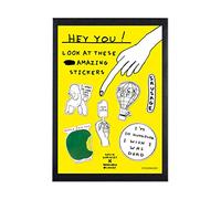 Official David Shrigley Designs | Pack of 6 Stickers | Funny Hilarious | Sold by Brainbox Candy