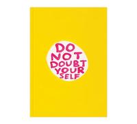 Official David Shrigley - Funny A5 Notebook | Notepad - 'Do Not Doubt Yourself' - Perfect Bound - 96 Feint Lined Pages (48 Sheets) - Cheeky Birthday Christmas Gifts For Men Women Friends