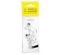Official David Shrigley - Funny Bookmark - 'Leapfrog' - Magnetic Page Marker - Great Little Birthday Present Gift for Him Her - Perfect Christmas Xmas Stocking Filler - Sold by Brainbox Candy