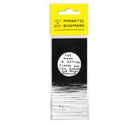 Official David Shrigley - Funny Bookmark - 'The Moon' - Magnetic Page Marker - Great Little Birthday Present Gift for Him Her - Perfect Christmas Xmas Stocking Filler - Sold by Brainbox Candy