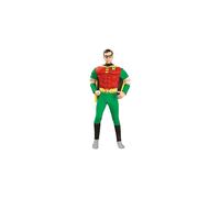 Official DC Comic Robin Deluxe Adult Costume, Batman Movie Character, Mens Size Small