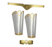 Official DC Comics Justice League Wonder Woman Gauntlet, Tiara and Cuffs Cosplay Set