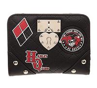 Official DC Comics Ladies Harley Quinn Locket Bi-Fold Black Purse Wallet