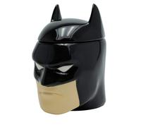 OFFICIAL DC COMICS LARGE BATMAN 3D COFFEE MUG CUP WITH LID NEW IN GIFT BOX ABY