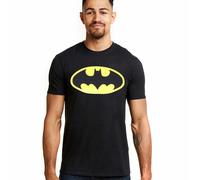 DC Comics Men's Batman Logo T-shirt T Shirt, Black, XL UK