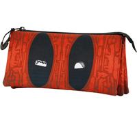 OFFICIAL DEADPOOL WEAPONS TRIPLE COMPARTMENT PENCIL CASE NEW WITH TAGS KAR
