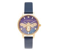 Official Dealer [Olivia Burton] OLIVIA BURTON Watch Women's OB16GB06 Sparkle Ruby Midi Mother of Pearl Dial Navy & Gold, navy