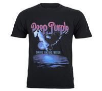 Official Deep Purple T Shirt Smoke On The Water Classic Rock Black New S To XXL