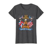 Official Def Leppard Let's Get Rocked T-Shirt, Women, Dark Heather Grey, Large
