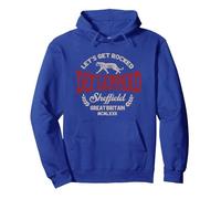 Official Def Leppard Sheffield Pullover Hoodie, Adult Unisex, Royal Blue, Small