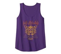 Official Def Leppard Tiger Heavy Metal Band by Rock Off Tank Top