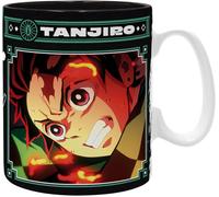 OFFICIAL DEMON SLAYER TANJIRO BLACK GREEN LARGE COFFEE MUG CUP NEW IN GIFT BOX