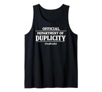 Official Department of Duplicity Unofficially Humor Tank Top