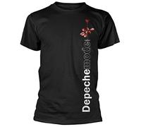Official Depeche Mode - Violator Side Rose - Black Cotton T Shirt (Small)