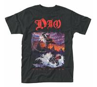 Official Dio T Shirt Holy Diver Black Mens Classic Punk Rock Metal Tee NEW