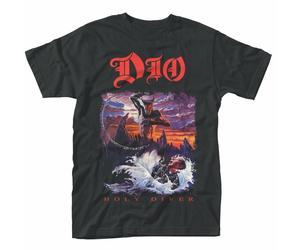 Official Dio T Shirt Holy Diver Black Mens Classic Punk Rock Metal Tee NEW