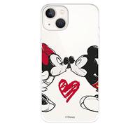 Official Disney Classics Mickey Minnie Kiss iPhone 14 Case for Protect Your Mobile - Flexible Silicone iPhone Case Officially Licensed by Disney Classics