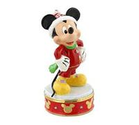 OFFICIAL DISNEY COLLECTABLE METAL TRINKET BOX - MICKEY MOUSE CHRISTMAS - D1345