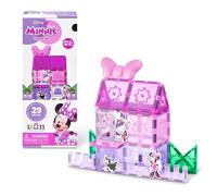 Official Disney Junior Minnie Mouse TYTAN Magnetic Tile Travel Set by ZURU - 29-Piece Portable Building Kit with Strong Snap-Fit Tiles for 2D and 3D Play, STEM Learning Toy for Kids Ages 3+ by ZURU