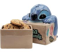 ABYSTYLE - Lilo & Stitch Ohana Cookie Jar - Black, Cylindrical, 22 cm (L) x 23.5 cm (H), BPA Free, Dishwasher Safe