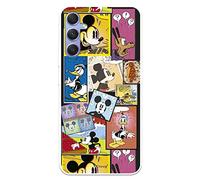 Official Disney Mickey Comic Samsung Galaxy A34 5G Case to Protect Your Mobile Phone - Transparent Flexible Silicone Case with Official Licensed by Disney Classics