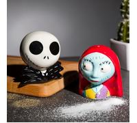 Nightmare Before Christmas Officially Licensed Disney Salt & Pepper Shakers Jack Skellington & Sally Ceramic Set for Kitchen & Home Decor, Housewarming Gift Halloween & Christmas Decoration | Paladone