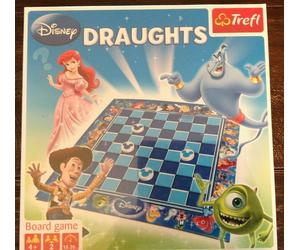 Official Disney Trefl Draughts board Game Age 4+ 2 Players BNIB